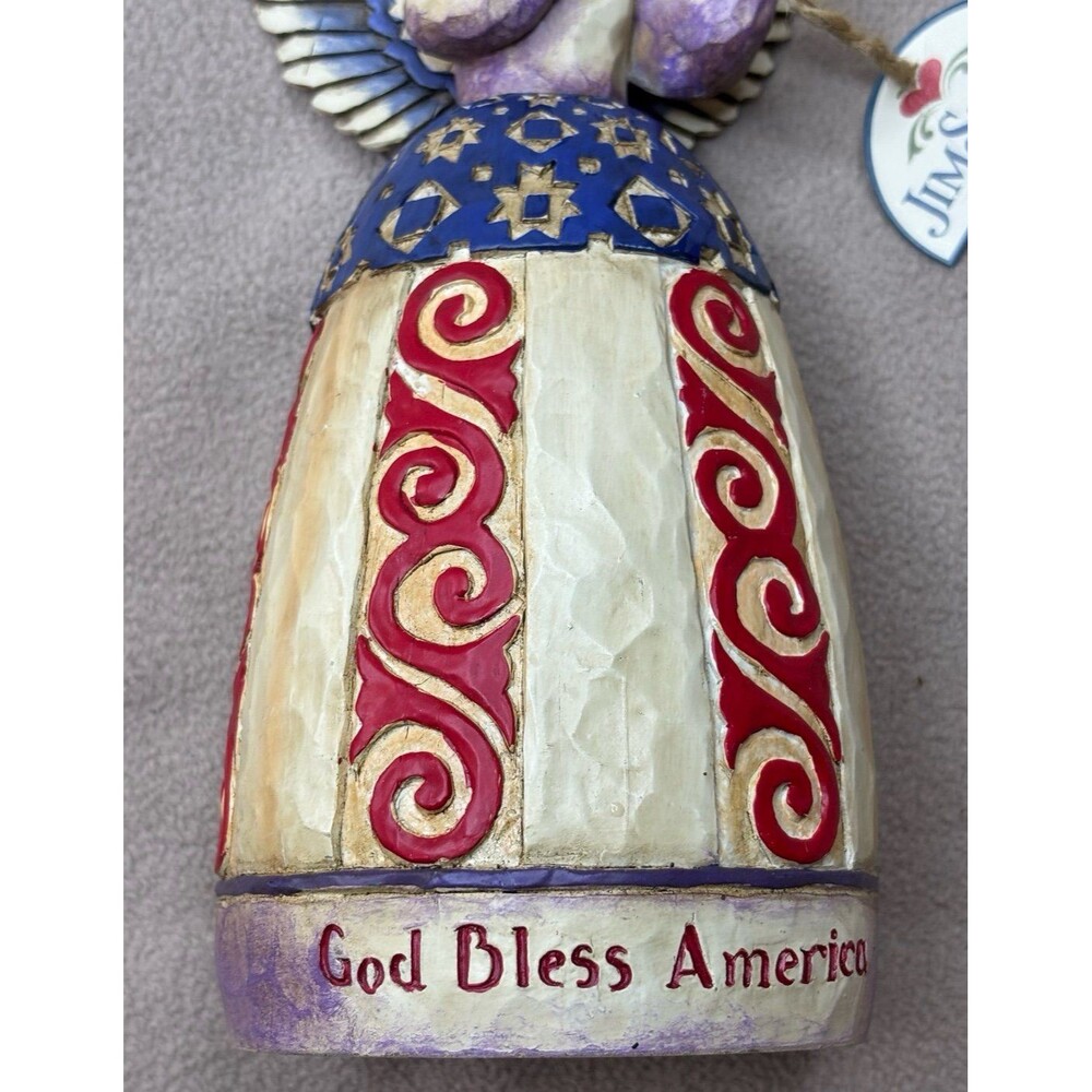 2003 Jim Shore "I Pledge Allegiance to the Flag" Patriotic Angel America 117044 - Picture 2 of 11
